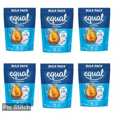 EQUAL 0 Calorie Sweetener, Sugar Substitute, 1 Pound Bulk Bag Pack of 6