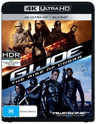 G.I. Joe The Rise Of Cobra 4K UHD Blu-ray / Blu-ray | Region Free