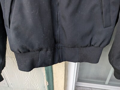 Neptune Garment Co. Men's Black Military Bomber Jacket Size 36