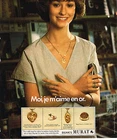 ADVERTISING ADVERTISING 084 1975 MURAT jewelry en or