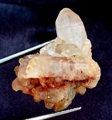 Rough 114.40 Ct Rock Crystal Natural Druzy BiColor Quartz Hyaline Stone ...
