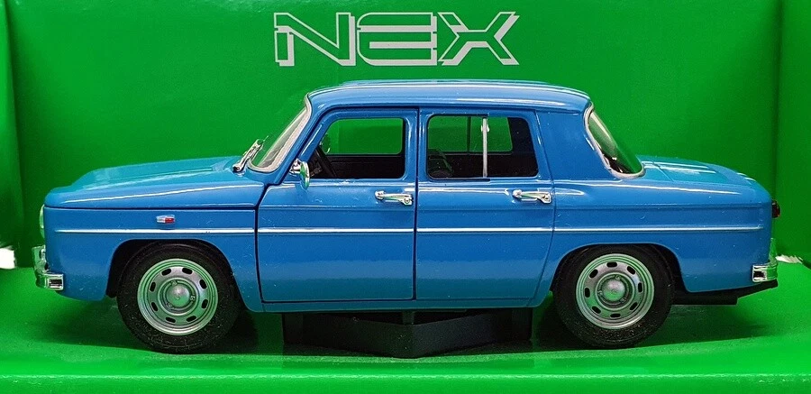Renault R8 Gordini Welly escala 1/24 diecast - 24015W 1964 - azul Foto 3 de 4