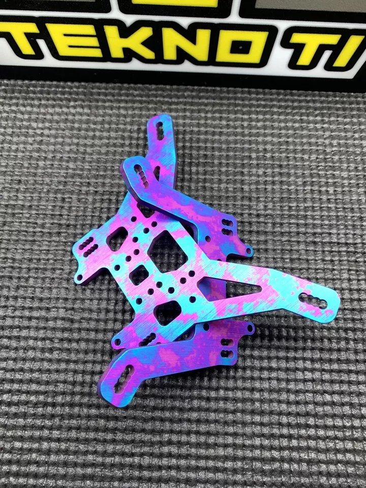 Titanium Split Style Shock Tower Set Tekno NT48 ET48 2.0 2.1 2.2 Truggy - Image 2 of 3