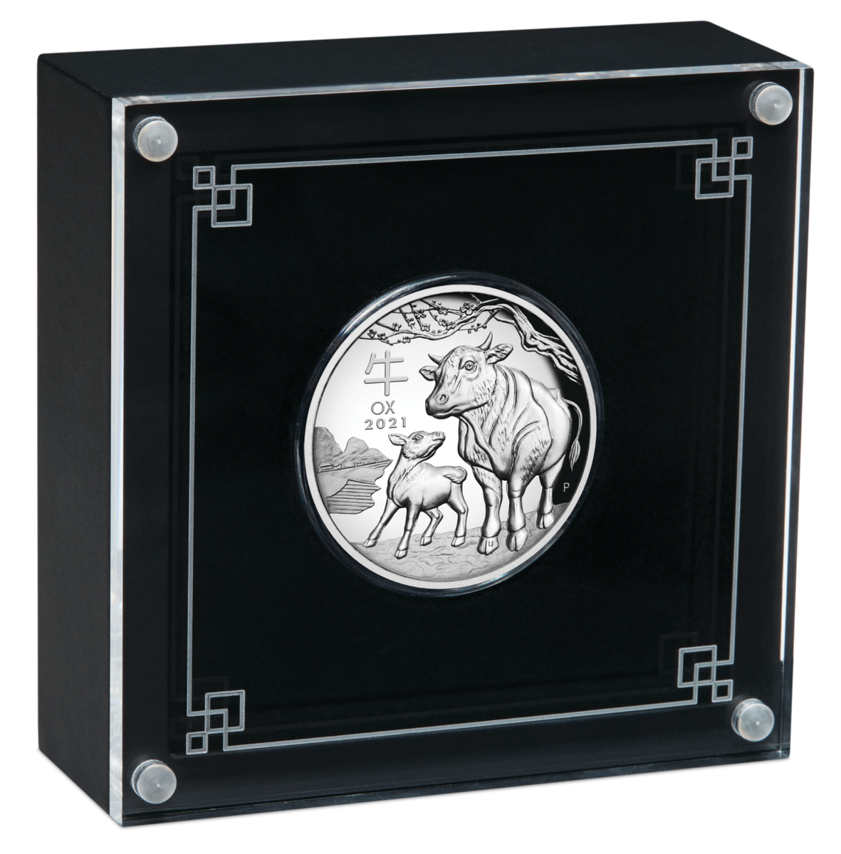 2021 Australia Year of the Ox 1oz 銀貨 AUSTRALIAN 2021 Lunar Year of the OX 1oz $1 Silver HIGH RELIEF