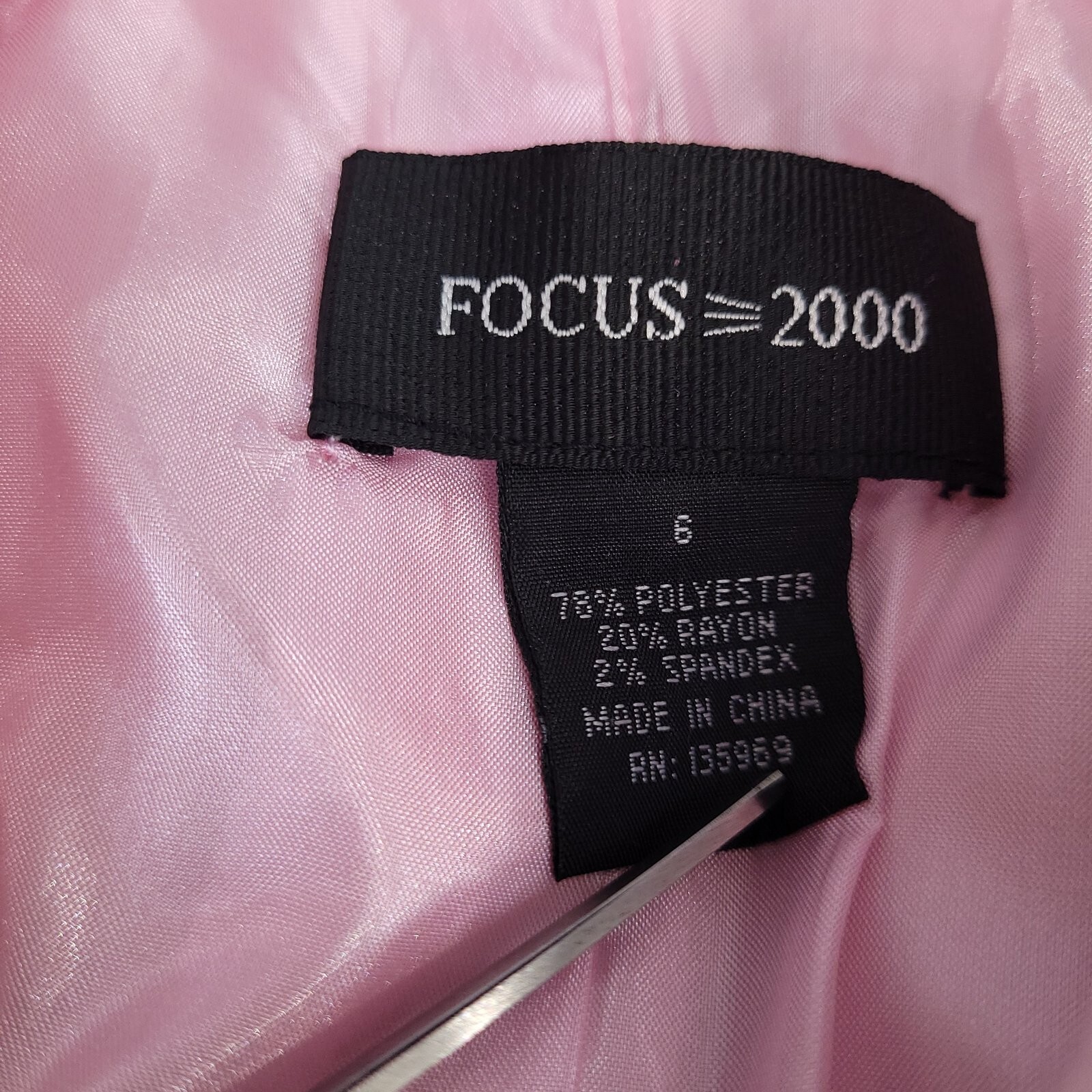 Focus 2000 Women's Button Front Jacket Lined Long… - image 6