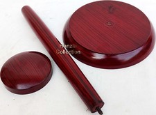 Medieval Wooden Armor Helmet Stand Red Color Wooden Armour Stand For helmet wood