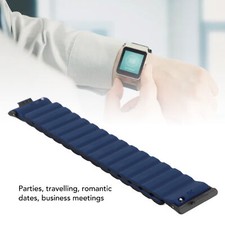 2pcs Strong Magnet Link Wristband Adjustable Soft Silicone Quick Release Mag