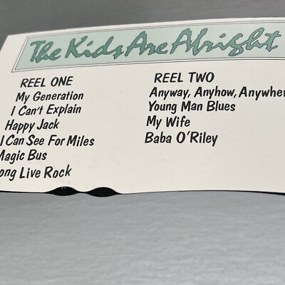The WHO The Kids Are Alright Double Vinyl LP Bonus Booklet 1979