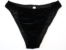 Victoria's Secret VTG 90s Velvet High Leg Cut Brief Panties XL X-LARGE