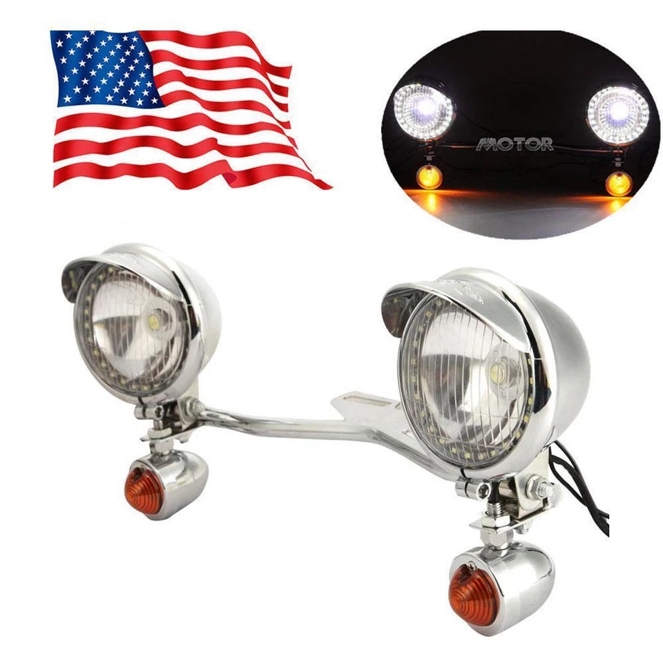 Kit de barra de luz de señales de giro antiniebla de punto de paso para Honda GL 1500 1800 Goldwing Fury Foto 2 de 4