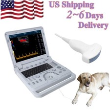 Veterinary Laptop Color Ultrasound Machine Scanner Convex probe VET/Animals USA