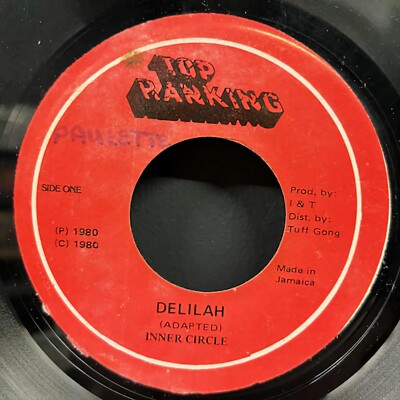 Inner Circle    'Delilah' 7'' Single 1980 Jamaica Top Ranking Reggae 45 45rpm 80