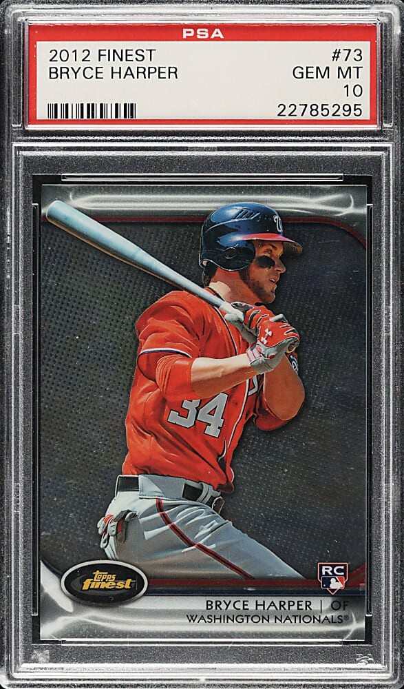 2012 Topps Finest #73 Bryce Harper RC Rookie PSA 10 GEM MINT