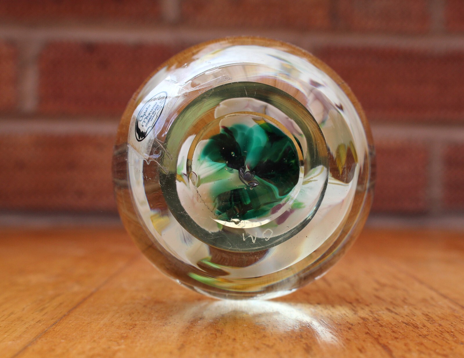AUSTRALIAN STUDIO GLASS PAPERWEIGHT BY OGISHI MIZANO eBay