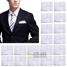 5-20PCS Handkerchiefs Cotton Classic Hankies Men Hankerchief Hanky Pocket Gift