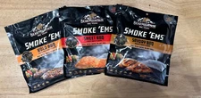 Variety 3Pk. Bear Mountain BBQ Smoke 'Ems Real Wood Smoke on any Grill