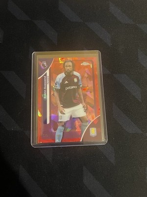 Evan Guessand Topps Premier League Sapphire 2025/26 Red /5 - Aston Villa