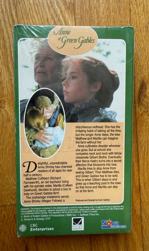 NEW! Rare Version of ANNE of GREEN GABLES VHS - Megan Follows Dewhurst CBC NOVA - Picture 3 of 7