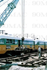 LAMTA. PCC CAR 3098. Vernon Yard (CA). Original Slide 1964.
