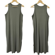 Rei Cooperative Sleeveless Athletic Midi Dress Size XL Sage Green Stretch Tennis