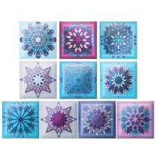 10Pcs 6" x 6" Istanbul Peel and Stick Backsplash Tiles Wall Tile Stickers