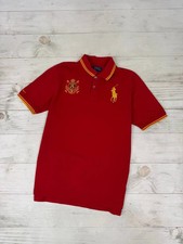 Polo Ralph Lauren Big Pony Rugby Polo Shirt Men Sz M red