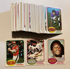 1976 Topps Football 93 Card Lot - Nat Moore RC, Bubba Smith, Team cards, more