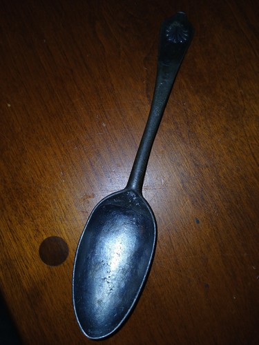 Rare Antique 1800s spoon stamped on back 