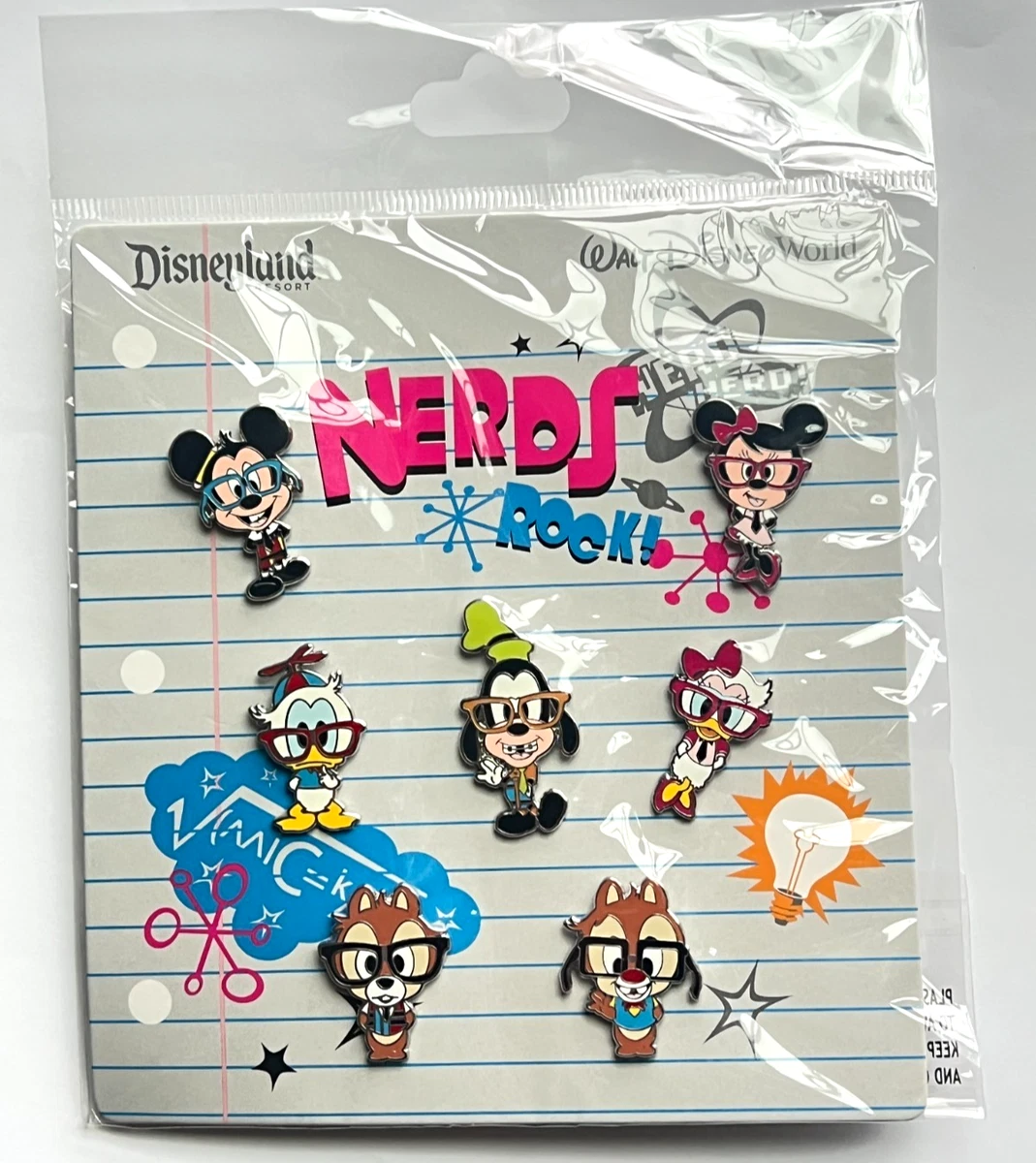disney nerds pin set products for sale | eBay