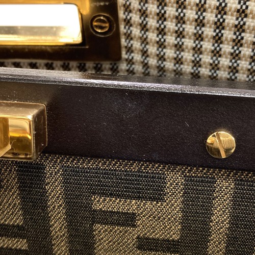 FENDI Peekaboo I See You Medium Check Pattern 2WAY Handbag Canvas Ladies [... - 第 12/23 張圖片