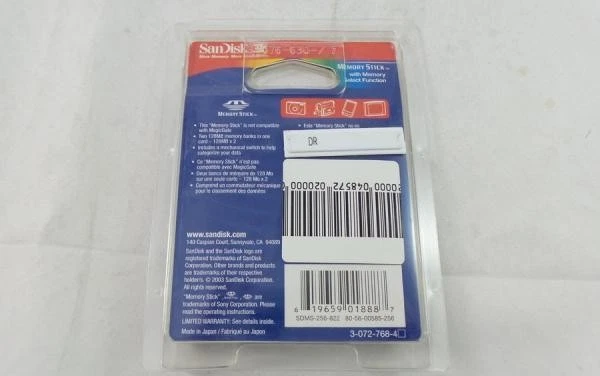 SanDisk 256 MB Memory Stick Select (SDMS-256-822) - Image 2 of 2