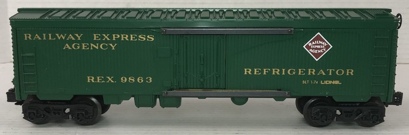 Lionel, O Scale, O Gauge, Reefer, REX #9863, Railway Express Agency, 3-Rail