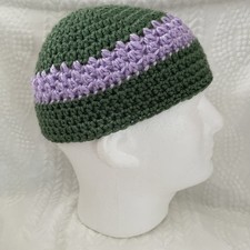 Adult Handmade Crochet Skull Cap Kufi