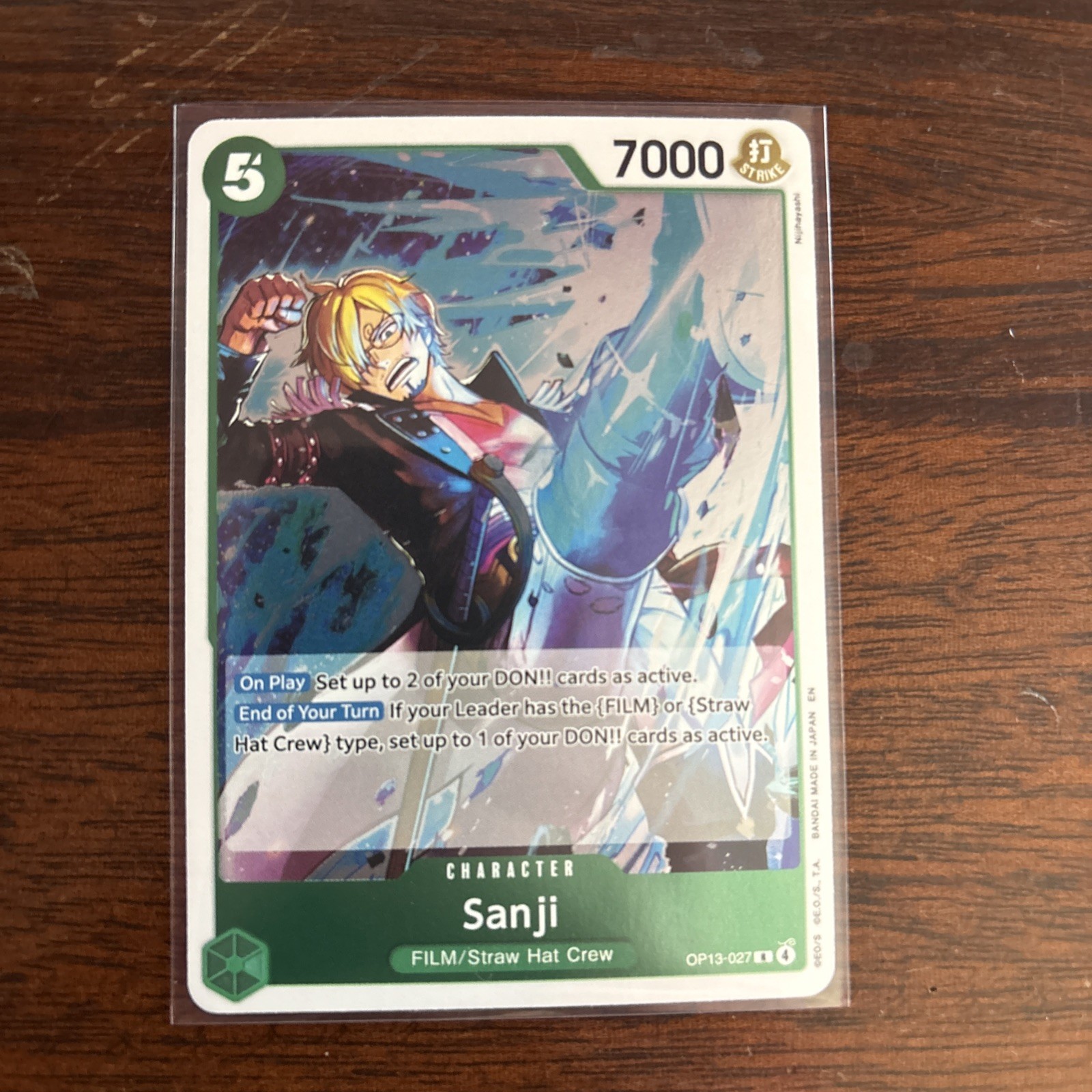 Sanji OP13-027 Carrying On His Will Foil