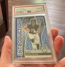 PSA 10 Rome Odunze 2024 Mosaic Introductions Blue /99 RC