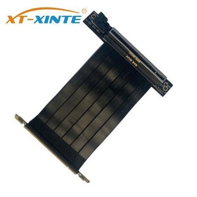 XT-XINTE PCIe 4X 8X 16X Graphics Card Extension Cable 90 Degree PCI-E Express