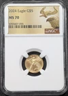 2024 GOLD Eagle G$5 NGC MS70 - Old Glory Coins  1C Auction!