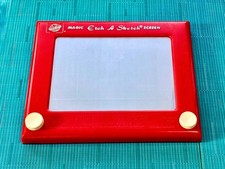 Magic Etch A Sketch Model 505 By Ohio Art Classic Red - Tested  Working 