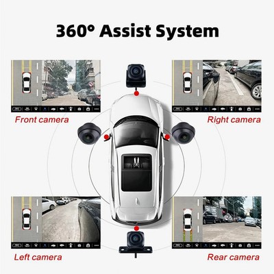 Car AHD 1080P 360° View System Panoramic View Parking Camera Set For Android