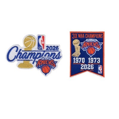 2026 NBA Finals Knicks Champions Jersey 2 Patches iron/sew on