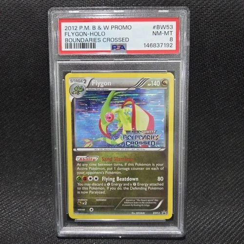 2012 Pokemon: FLYGON BW53 - [Prerelease] [BW Boundaries Crossed Set] NM/MT PSA 8