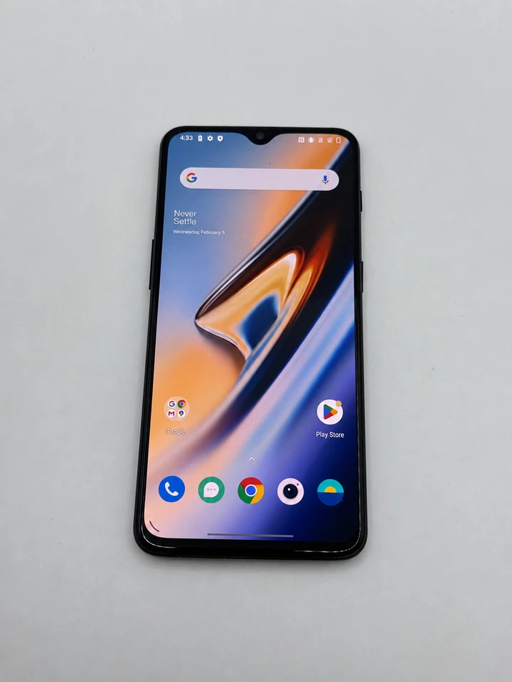 OnePlus 6T Smartphone 128GB Mirror Black Unlocked Android 4G Mobile LTE Sim Free, photo 2 of 4