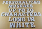 Up to 20 Edible 3D 25mm Personalized Letters, icing toppers, cake cupcake T084