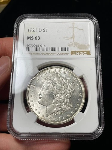 1921-D NGC MS63 Morgan Silver Dollar
