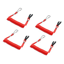 4 PCS Jet Ski Lanyard Boat Kill Switch Lanyard Tether Replace 6E9-82575-00 Compa
