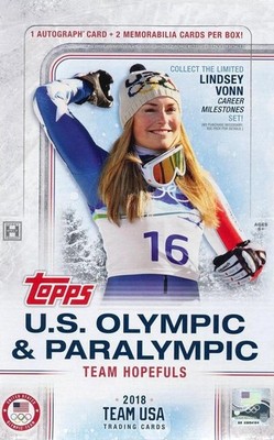 2018 Topps U.S. Olympic & Paralympic Team Hopefuls PyeongChang Winter Olympics