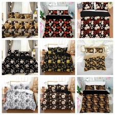 3D Chinese Style Flowers Leaves Pattern Quilt Cover Duvet Cover Comforter set