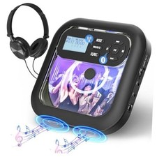Bluetooth CD Player Portable with FM Transmitter and Dual Speakers