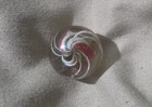 ANTIQUE GERMAN HANDMADE LATTICINO CORE MARBLE — photo 2