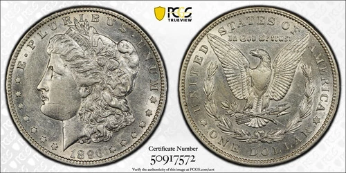 1896-S $1 PCGS AU50 Morgan Silver Dollar 50917572